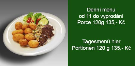 Denní menu v hotelu Zetocha