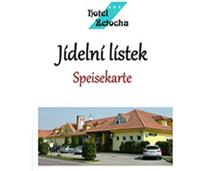 Jídelní lístek hotelu Zetocha