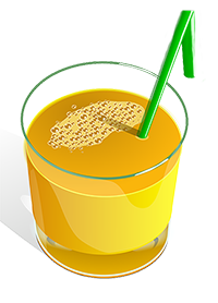 Grafika k nápojovému lístku - juice